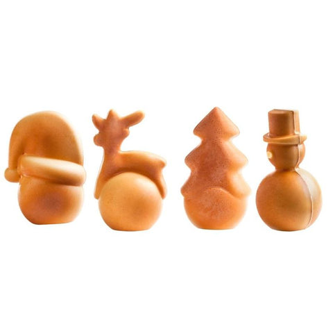 CHOCOLATE MOULD HALF SQUARE CHRISTMAS BALL POP1380 (#107500)