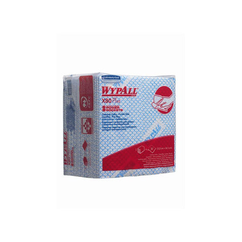 WIPER X80 PLUS BLUE 33.5X34.5CM 30SHT (#107512)
