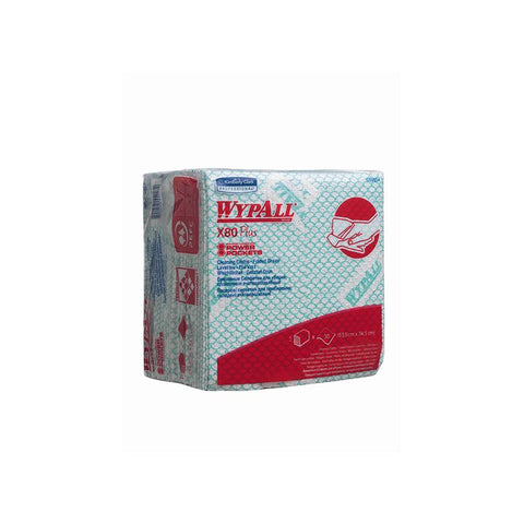 WIPER X80 PLUS GREEN 33.5X34.5CM 30SHT (#107514)