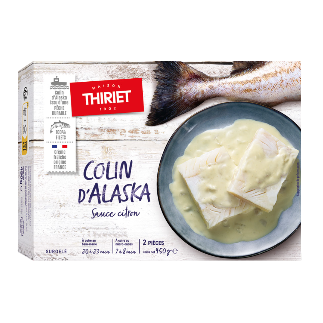 FROZEN ALAKSA COLEY WITH LEMON SAUCE 450G (