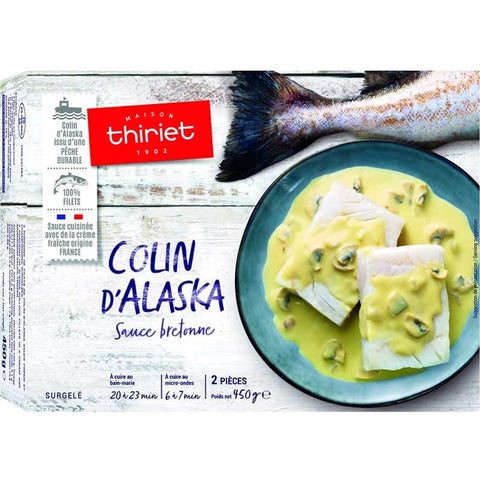FROZEN ALAKSA COLEY WITH BRETON SAUCE 450G (#107553)
