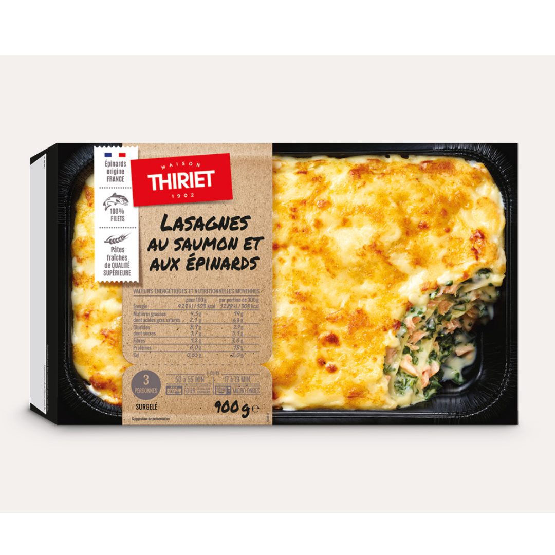 FRZ LASAGNE SALMON AND SPINACH 900G (