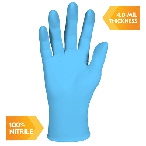 NITRILE GLOVE G10 COMFORT PLUS BLUE L 9 INCH 100PC (#107600)