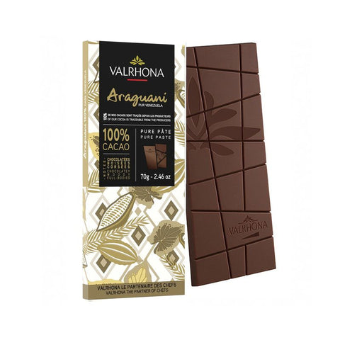DARK CHOC ARAGUANI 100% VALRHONA 70G (#107680)