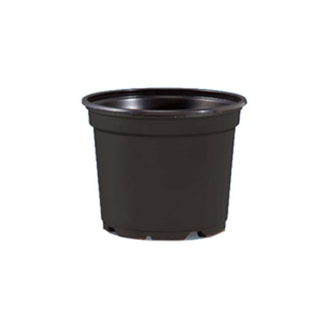 BLACK POT FOR HERBS (SOIL POTTING) 15CM (#107763)