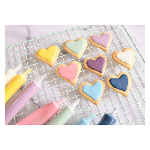 CHOCOLATE PEN PINK GREEN YELLOW WHITE 4X25G (#108054)