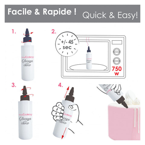 GLACAGE WHITE CHOCOLATE FLAVOUR GLAZE 130G (#108061)