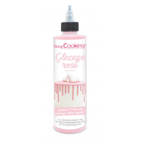 GLACAGE PINK CHOCOLATE FLAVOUR GLAZE 130G (#108062)