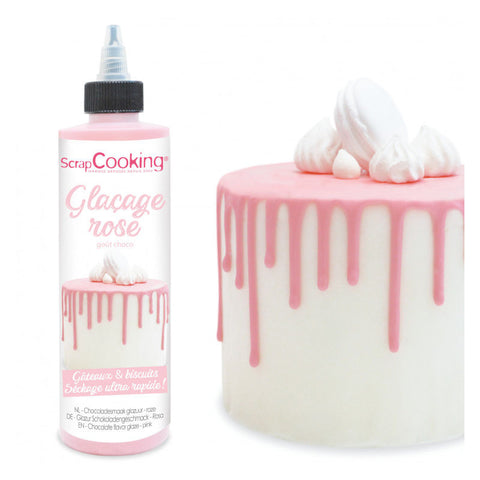 GLACAGE PINK CHOCOLATE FLAVOUR GLAZE 130G (#108062)