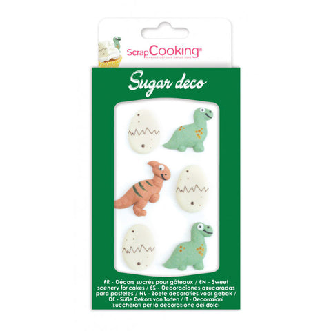DINO DECOR ICING 6PC (#108065)