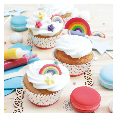 RAINBOW DECOR ICING 6PC (#108067)