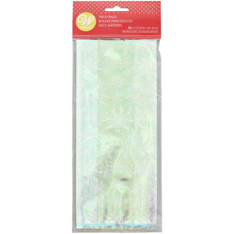 IRIDESCENT SNOWFLAKE TREAT BAG 1912-0-0408 10PC (#108109)