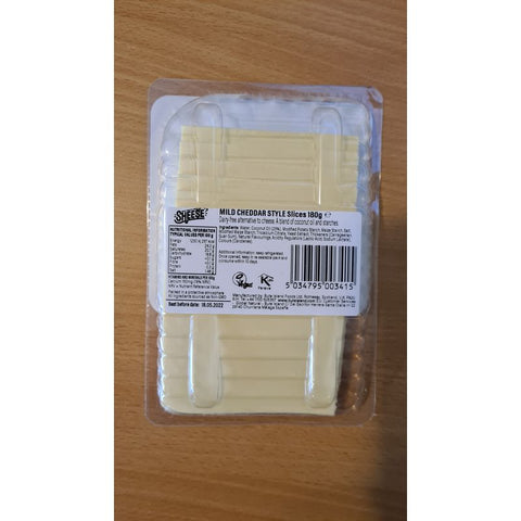 SLICE MILD CHEDDAR STYLE VEGAN CHEESE (9PC) 180G (#108145)