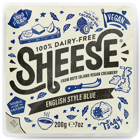 BLOCK ENGLISH STYLE BLUE VEGAN CHEESE 200G (#108146)