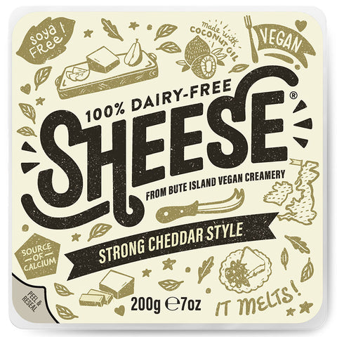 BLOCK STRONG CHEDDAR STYLE VEGAN CHEESE 200G (#108149)