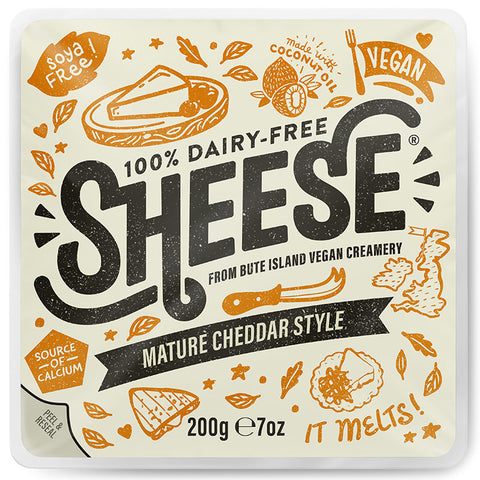 BLOCK CHEDDAR STYLE VEGAN CHEESE 200G (#108150)
