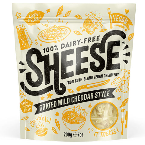 SHREDDED MILD CHEDDAR STYLE VEGAN CHEESE 200G (#108156)