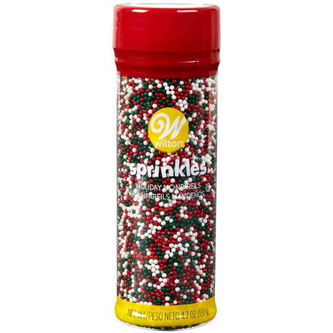 XMAS NONPAREILS SPRINKLES 710-7650 4.7OZ (#108176)