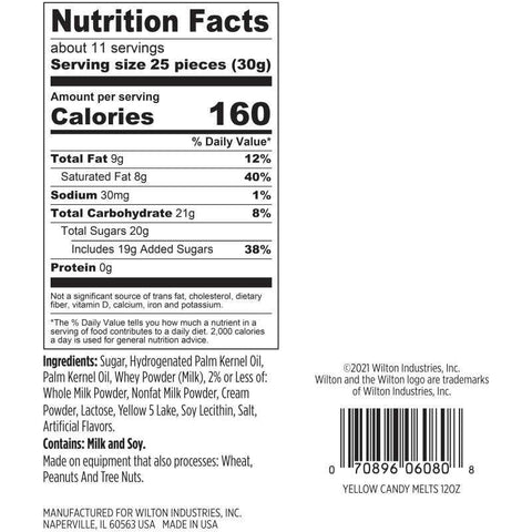 CANDY MELT YELLOW 1911-6080X 12OZ (#108187)