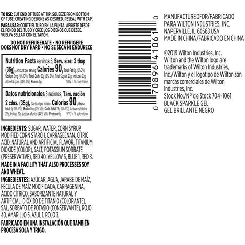 BLACK SPARKLE GEL 704-1061 3.5OZ (#108192)