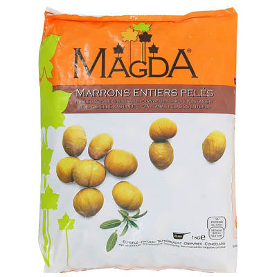 PEELED WHOLE CHESTNUTS 1KG (#120590)