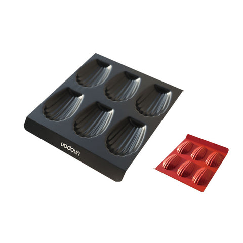 NONSTICK MADELEINE PAN 6CAV 229X186X16MM UN11008 (#108767)