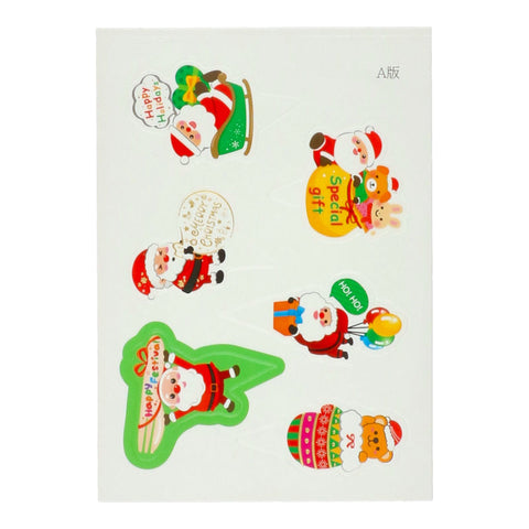 X'MAS DECOR CARD SET A 6PC (#108811)