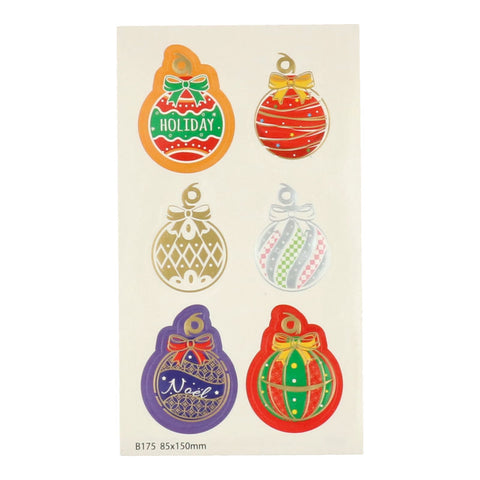 X'MAS STICKER B175 6PC (#108815)