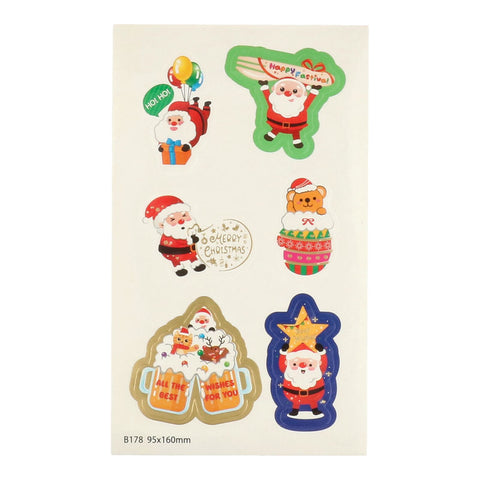 X'MAS STICKER B178 6PC (#108818)
