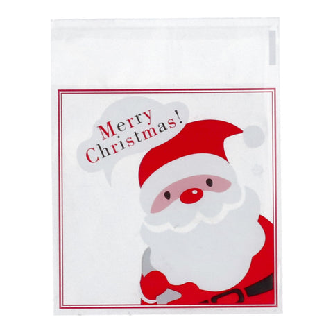 COOKIE BAG X'MAS SANTA BP8518 100PC (#108824)