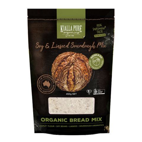 ORGANIC SOY & LINSEED SOURDOUGH BREAD MIX 450G (#109241)
