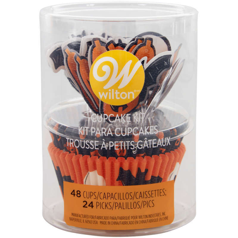 HALLOWEEN CUPCAKE DECOR KIT 2107-0-0325 72PC (