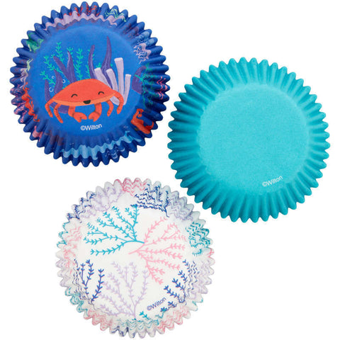 STD BAKING CUPS SEA LIFE 415-0-0647 75PCS (#109304)