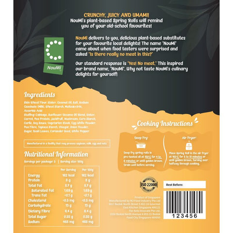 SPRING ROLL PLANT-BASED 500G 10PC (#109681)