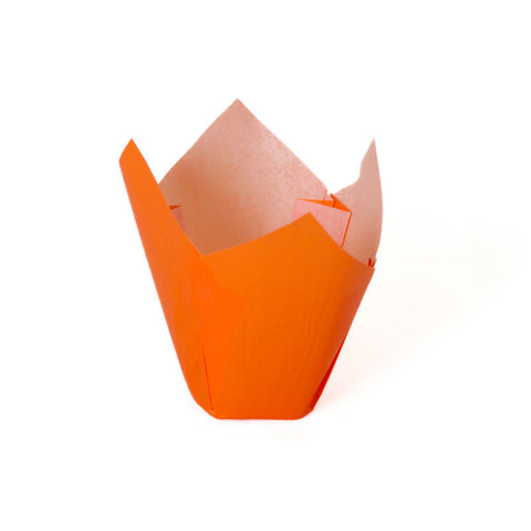 BAKING CASES TULIP 11X11CM ORANGE 200PC (#109821)