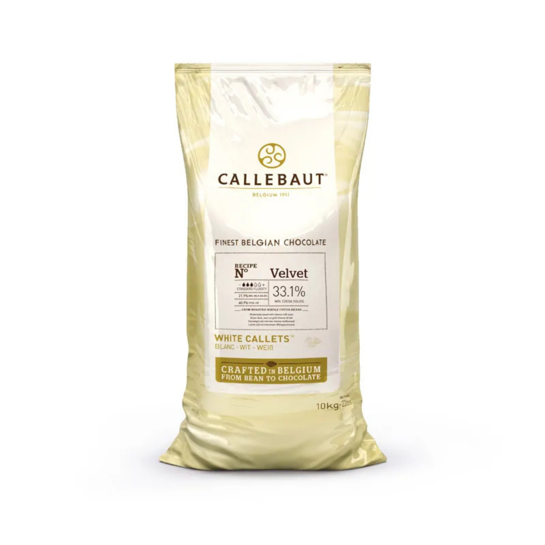 CHOC COUV WHITE VELVET 32% 10KG / CALLEBAUT W3-595 (