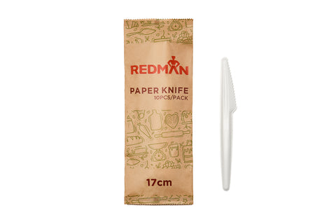DISPOSABLE PAPER KNIFE17CM 10PC/PAC (#112494)