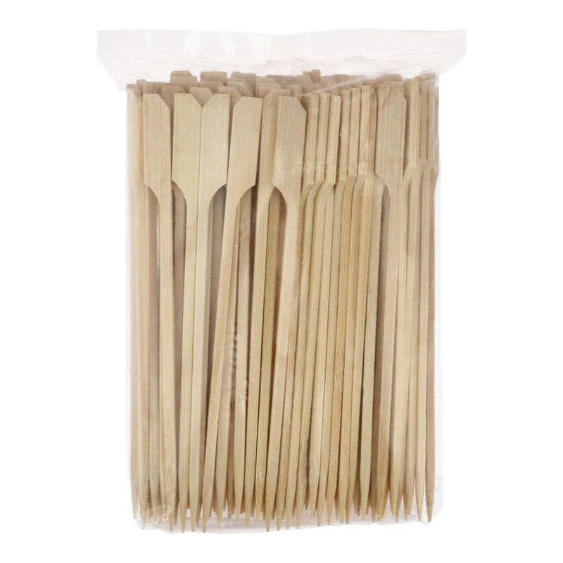 BAMBOO SKEWER PADDLE 15CM (WHITE) 100PC (
