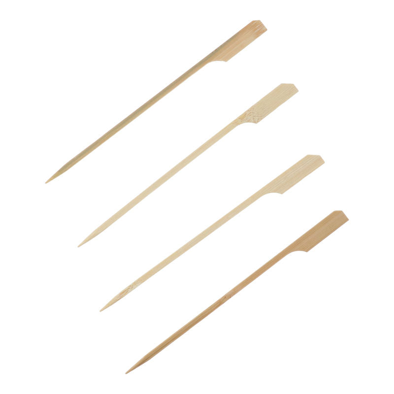 BAMBOO SKEWER PADDLE 15CM (WHITE) 100PC (