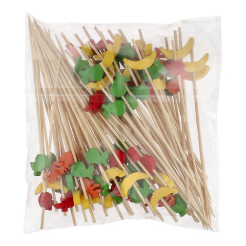 BAMBOO SKEWER MIX FRUIT 12CM 100PC (#110004)