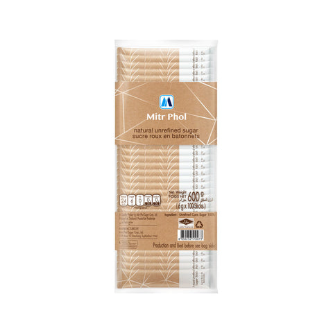 NATURAL UNREFINED CANE SUGAR 100X6G (#110067)