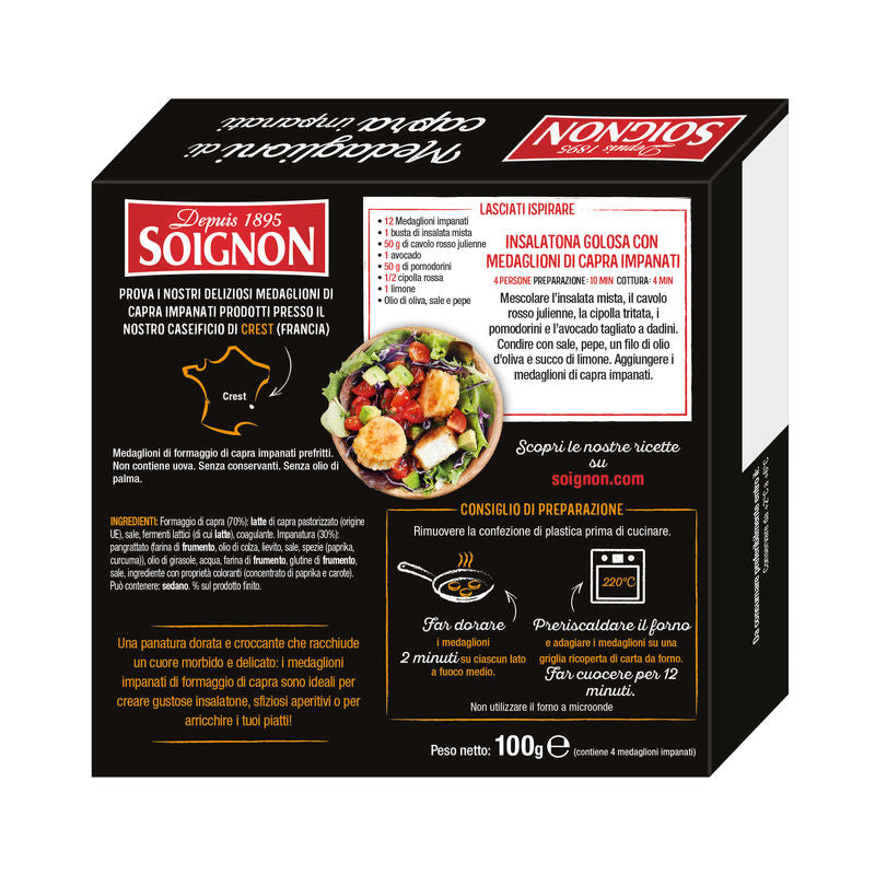 BREADED GOAT CHEESE 4X25G (
