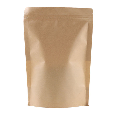 KRAFT ZIPLOCK BAG 250G 16X23.5CM (#110269)