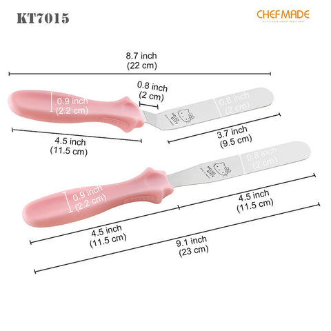 SPATULA STAINLESS STEEL 2PC HELLO KITTY (#110456)