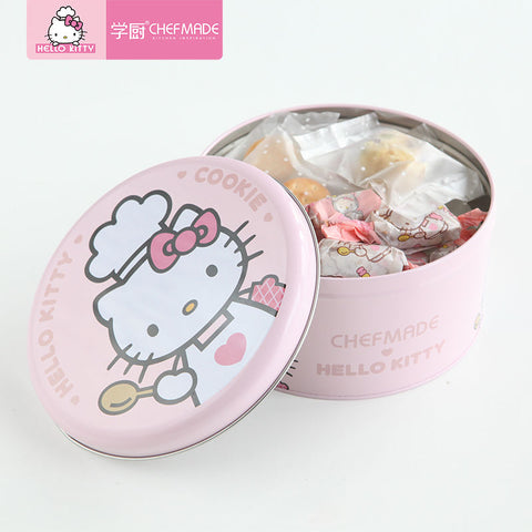 COOKIE TIN ROUND 169XH89MM HELLO KITTY (#110462)