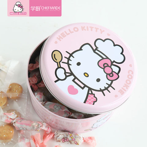 COOKIE TIN ROUND 169XH89MM HELLO KITTY (#110462)