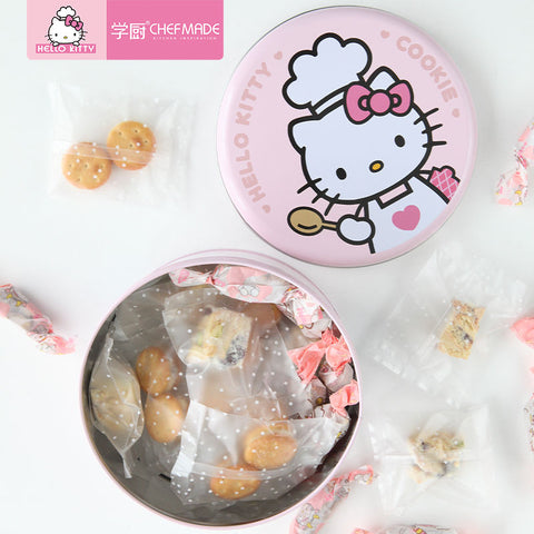 COOKIE TIN ROUND 169XH89MM HELLO KITTY (#110462)