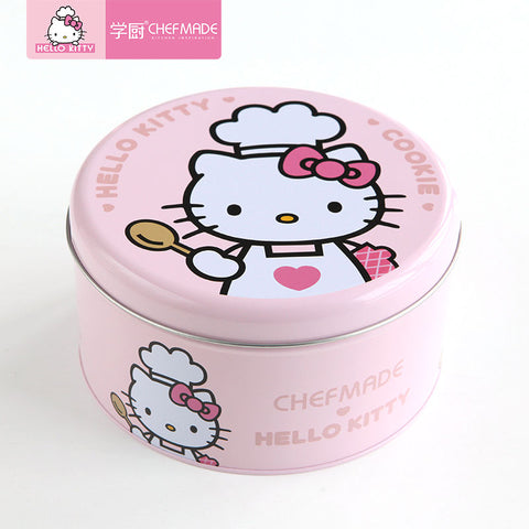COOKIE TIN ROUND 169XH89MM HELLO KITTY (#110462)