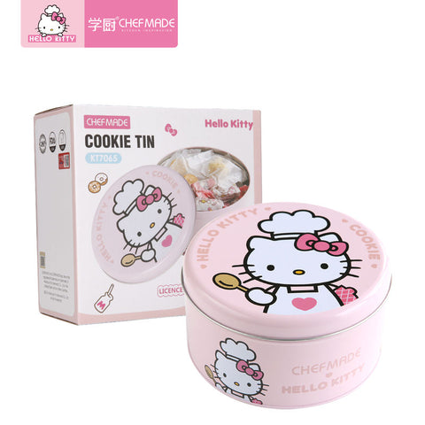 COOKIE TIN ROUND 169XH89MM HELLO KITTY (#110462)