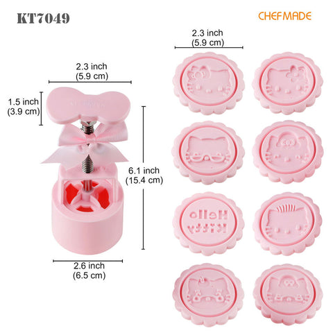 PRESS MOULD 75G 8PC HELLO KITTY (#110465)